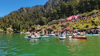 Burdur Karacaören Barajı sporcularla şenlendi