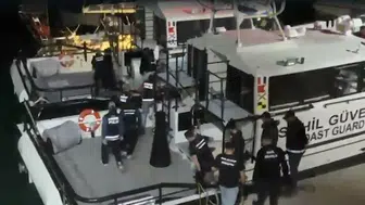 Ayvalık açıklarında yelkenli tekneye narkotik operasyonu