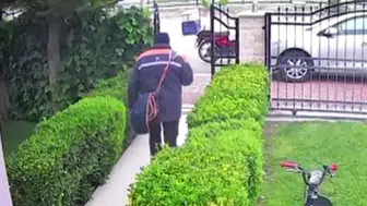 Denizli’de kurye Tuğrul Gök’ün son teslimatı güvenlik kamerasına yansıdı