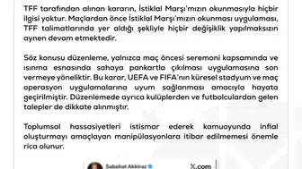 Futbol maçlarında İstiklal Marşı kalktı iddiası gerçeği yansıtmıyor