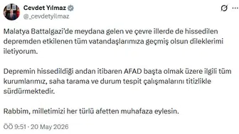 Malatya Battalgazi merkezli sarsıntı bölgeyi ayağa kaldırdı