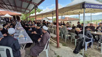 Tokatlı köylüler bereketli yağışların ardından şükür sofrasında buluştu
