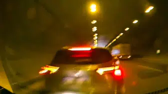 Osmaniye'de tünel içinde zincirleme kaza anı kamerada