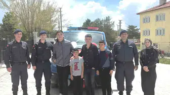 Altıntaşlı özel çocuklar polis araçlarıyla şehir turuna çıktı