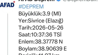 Elazığ peş peşe sallandı
