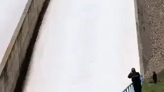 Özlüce Barajı yedi yıl aradan sonra kapaklarını açtı