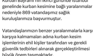 Kurban kesimi İstanbul hastanelerinde yoğunluk yarattı