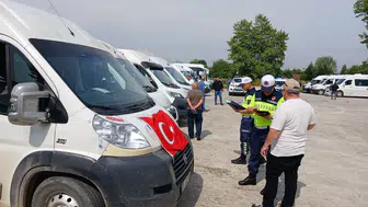 Düzce’de servis araçlarına sıkı güvenlik taraması başladı