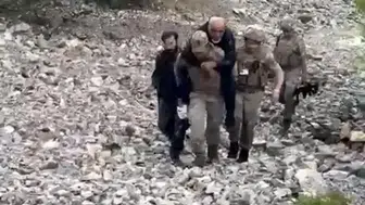 Tunceli’de zorlu arazide mahsur kalan vatandaşı jandarma kurtardı