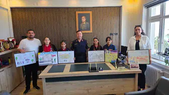 Öğrencilerden jandarma karakoluna sürpriz ziyaret