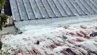 Çorum'u sağanak ve dolu vurdu tarım arazileri sular altında kaldı