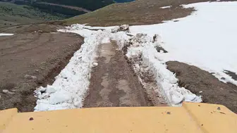 Posof yaylalarında kış mesaisi bitti