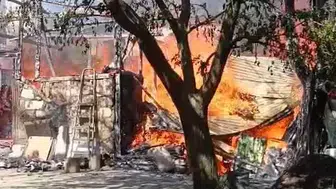 Tokat Bula köyünde çıkan yangın korku dolu anlar yaşattı
