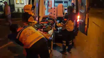 Bursa Setbaşı'nda motosikletli merdivenlerden uçtu