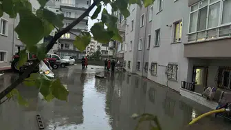 Çankırı’da şiddetli yağış hayatı felç etti