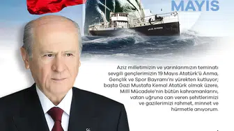 Bahçeli'den 19 Mayıs için gençlere özel mesaj