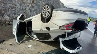 Emirdağ yolunda kaza sonucu dört kişi hastaneye kaldırıldı