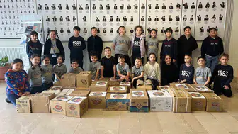 Gaziantep’teki miniklerden köy okullarına kitap desteği
