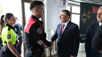 Zonguldak protokolü bayramlaşma için Polisevi’nde bir araya geldi
