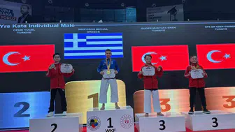 Düzceli genç karateci Balkanlar'dan gümüş madalyayla döndü
