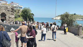 Kurban Bayramı tatilinde Amasra trafiği kilitlendi