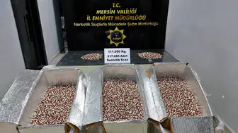Mersin polisinde büyük operasyon 300 binden fazla hap yakalandı
