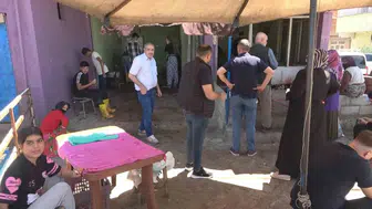 Diyarbakırda bayram sabahı kurban kesim alanlarında yoğunluk