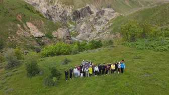 Muşlu öğrenciler Kızılağaç Kanyonu’nun zorlu parkurunda ter döktü