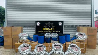 Kocaeli polisinden dev uyuşturucu operasyonu