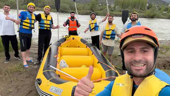 Çoruh Nehri bayramda adrenalin tutkunlarını ağırladı