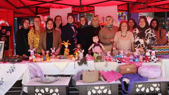 Bolu sokakları el emeği ürünlerle renklendi