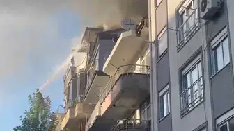 Amasra’da apartman yangını Yaşlı çifti komşuları alevlerin arasından çıkardı