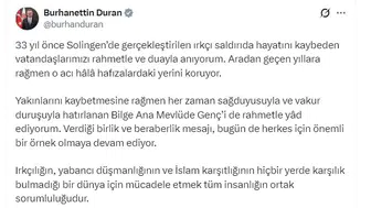 Solingen saldırısının 33. yılında acılar tazelendi