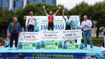Aydın’da bisikletçiler Paşa Yaylası’nın zirvesine pedal çevirdi