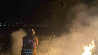Hatay Kırıkhan’da bahçe yangını korkuttu