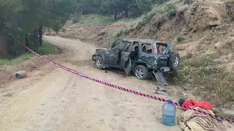 Aydın Karacasu’da korkunç kaza Cip uçuruma yuvarlandı