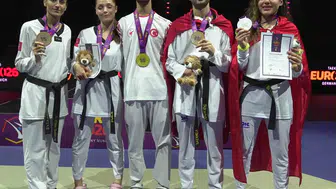 Milli taekwondocularımız Avrupa şampiyonasında madalyaları topladı