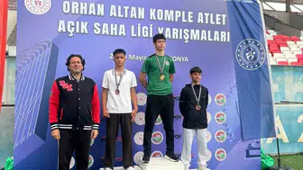 Aydınlı atletler Konya pistinden madalyalarla döndü