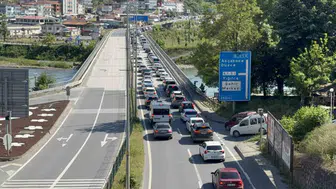 Zonguldak yolunda bayram dönüşü çilesi