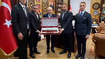 Bahçeli Samsun ekibini ağırladı