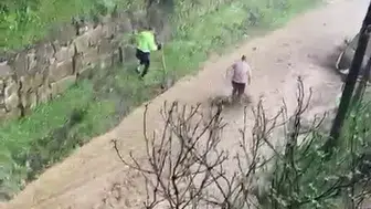 Samsun Kavak'ta şiddetli yağış yolları dereye çevirdi