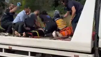 Tarsus’ta ırmağa düşen kadının kalbi çekici üzerinde çalıştırıldı