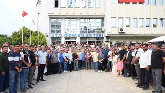 Didim Belediye Başkanı Hatice Gençay personeliyle bayramlaştı