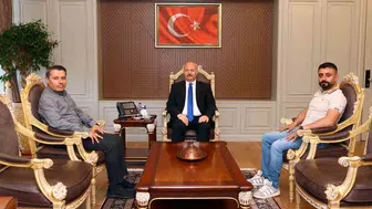 Adıyaman Valisi Küçük yeni görevinde basını ağırladı