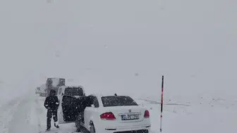 Palandöken geçidinde kış geri döndü