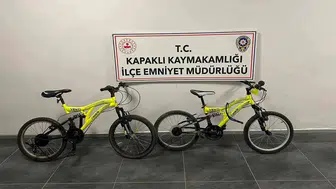 Kapaklı’da apartman bahçesindeki bisikletleri çalan çocuklar yakayı ele verdi