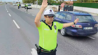 Aksaray yollarında bayram dönüşü mesaisi