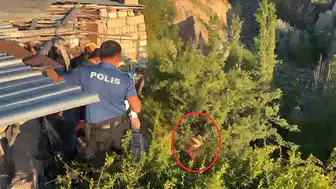 Nevşehir'de hastaneden kaçan genç dere yatağında ağaca takıldı