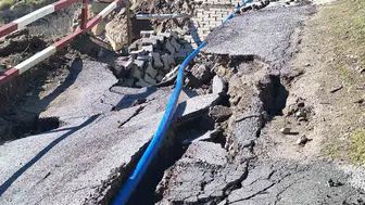 Yeşilhisar Akköy yolundaki heyelan riskine karşı kalıcı önlem alınıyor