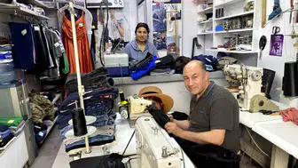 Alaşehirli terziler bayram öncesi gece mesaisine kaldı